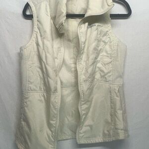 Columbia‎ Beige Cream Omni Sheild Light Weight Full Zip Puff  Vest SZ Small
